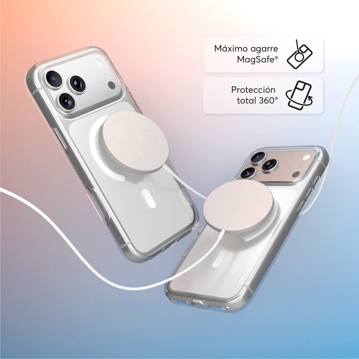 SafeCase Force Crystal para iPhone 18 Series Compatible con MagSafe