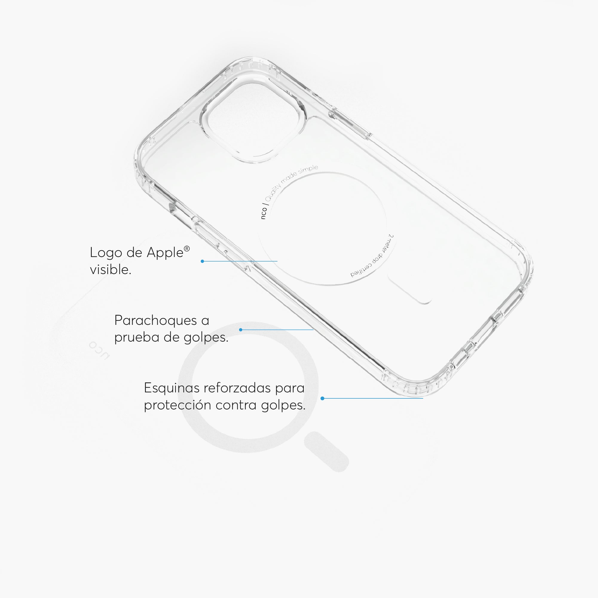 SafeCase Clear para iPhone 15