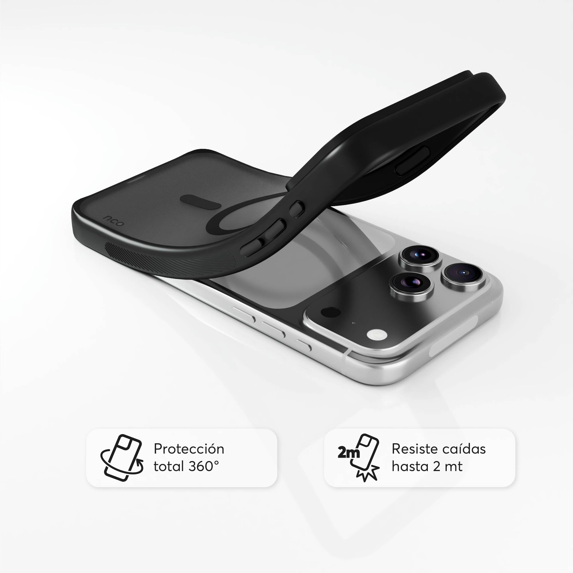 SafeCase Lite Negro para iPhone 17 Series Compatible con MagSafe