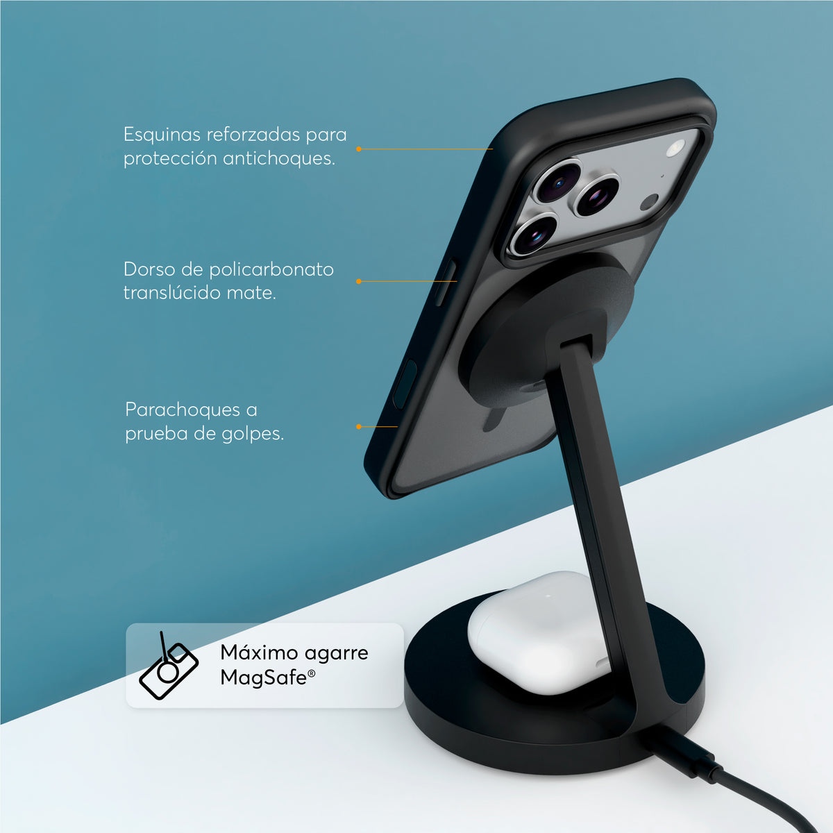SafeCase Lite Negro para iPhone 18 Series Compatible con MagSafe