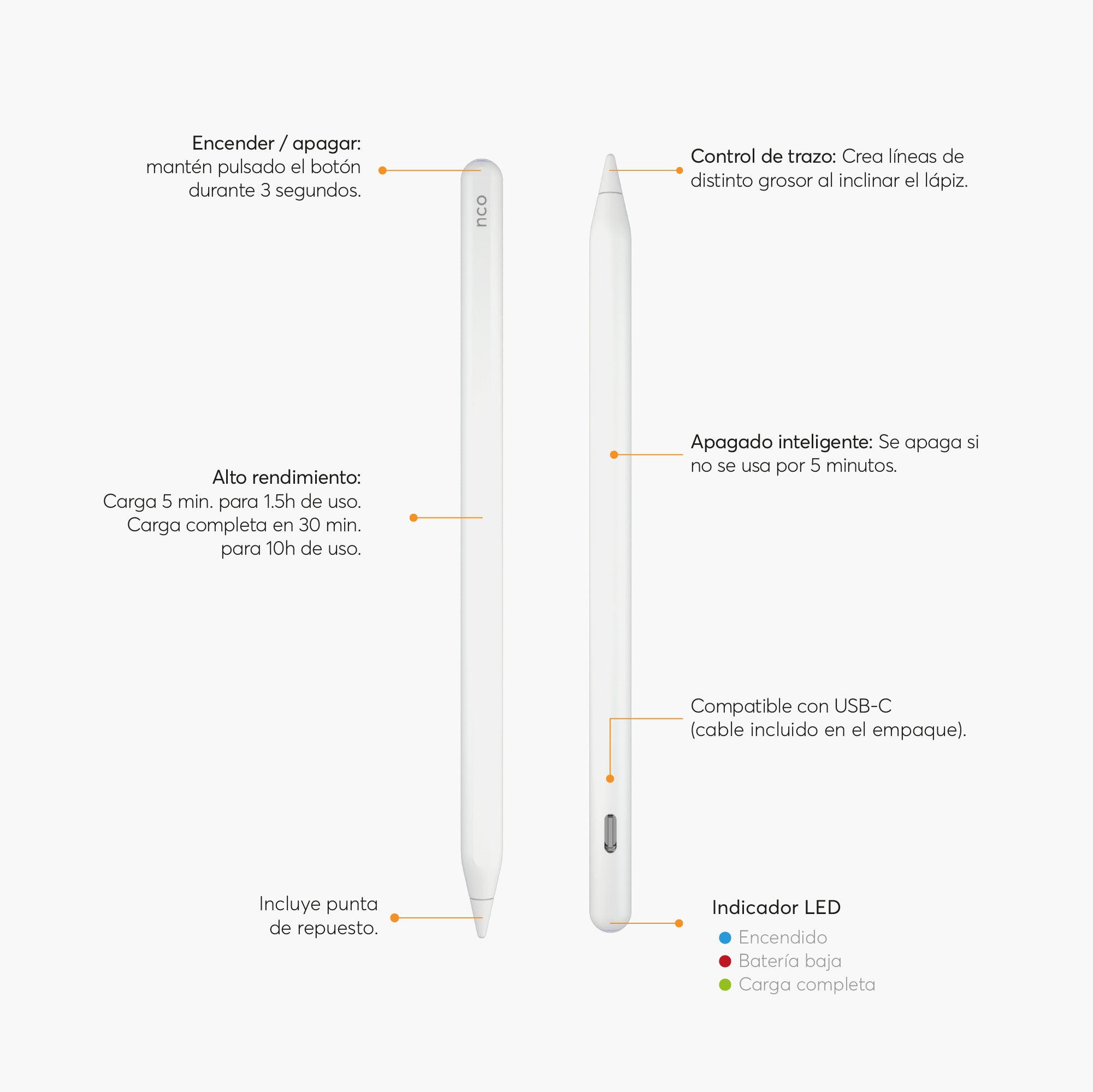 SmartPen Stylus Wireless charging For iPad