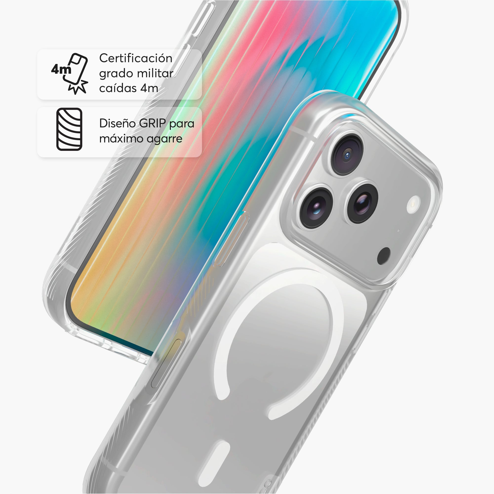 SafeCase Force Crystal para iPhone 18 Series Compatible con MagSafe