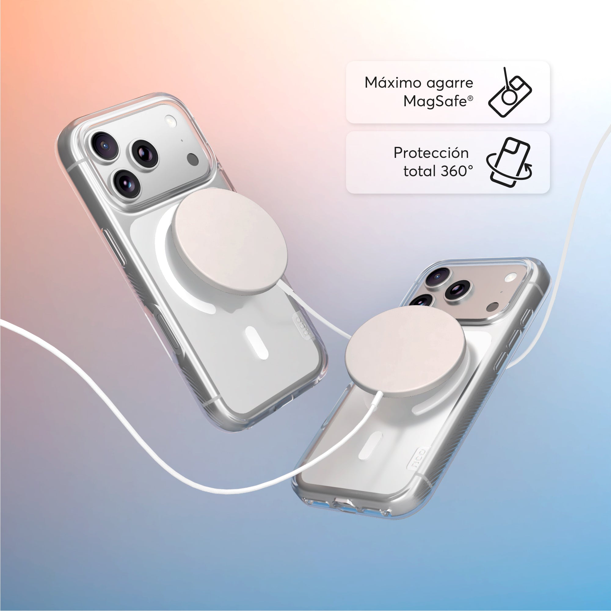 SafeCase Force Crystal para iPhone 18 Series Compatible con MagSafe