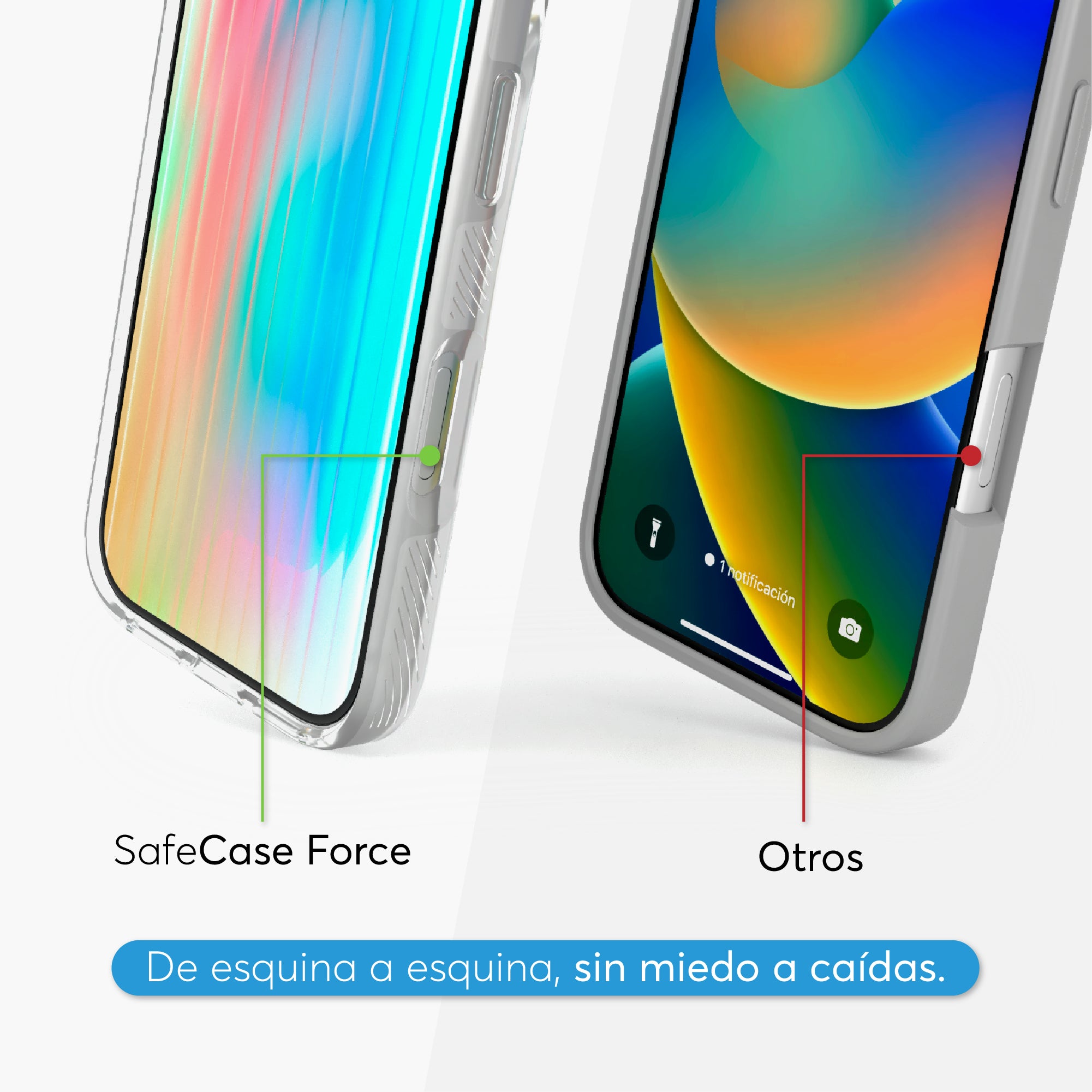 SafeCase Force Crystal para iPhone 18 Series Compatible con MagSafe