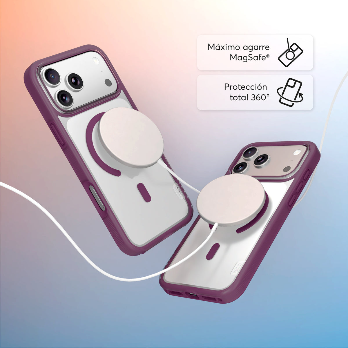 SafeCase Force Baya Morada para iPhone 18 Series Compatible con MagSafe