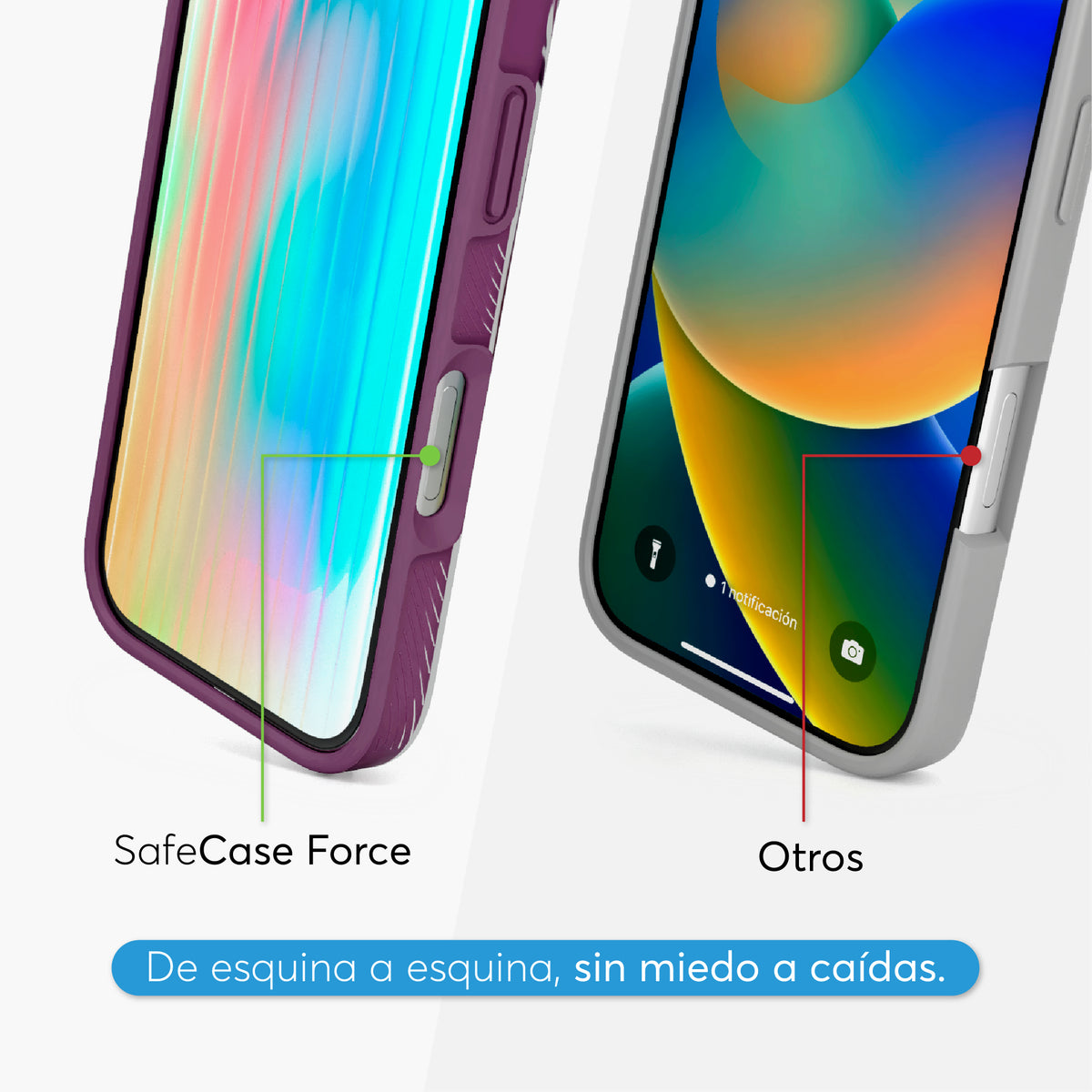 SafeCase Force Baya Morada para iPhone 18 Series Compatible con MagSafe