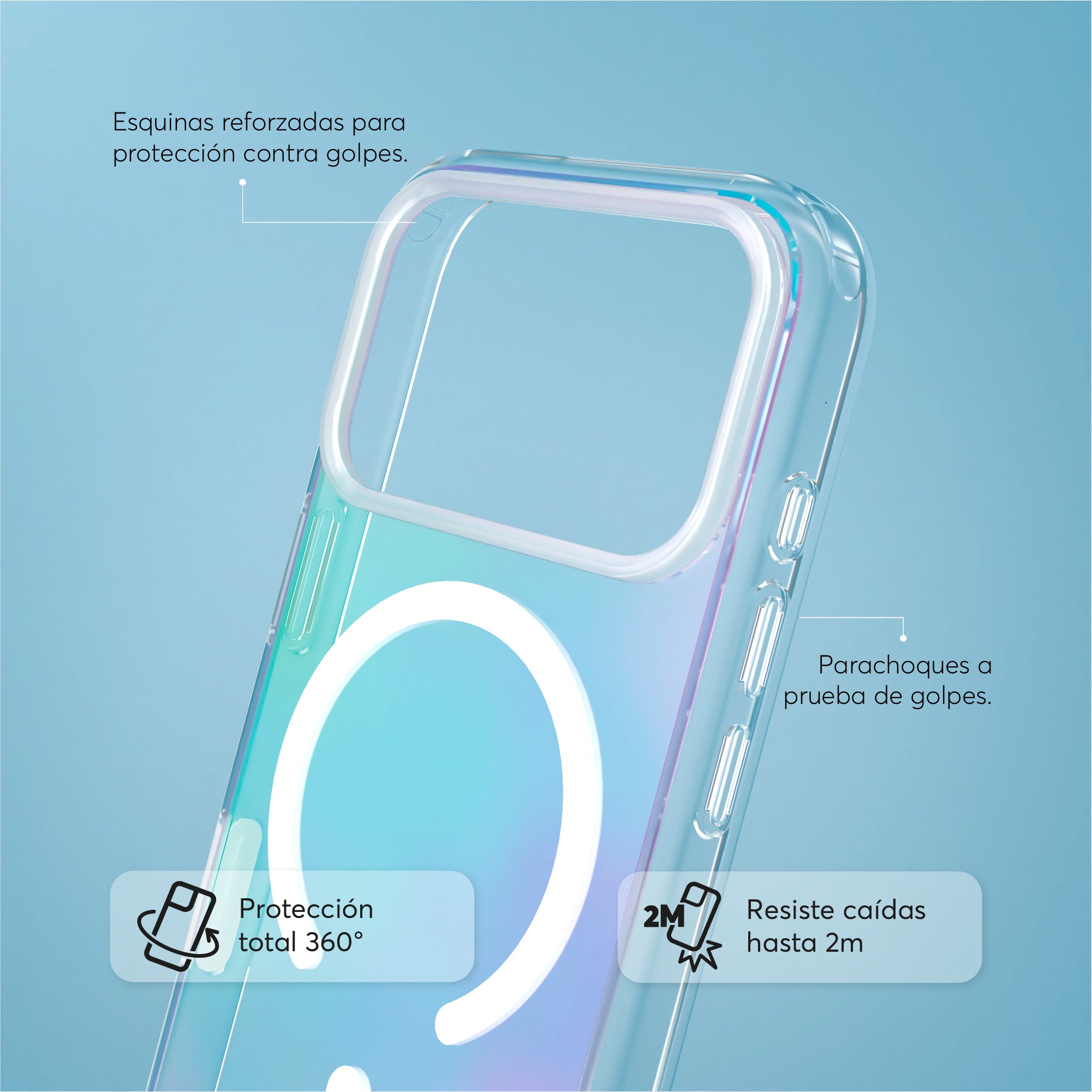 SafeCase Clear para iPhone 18 Series Compatible con MagSafe