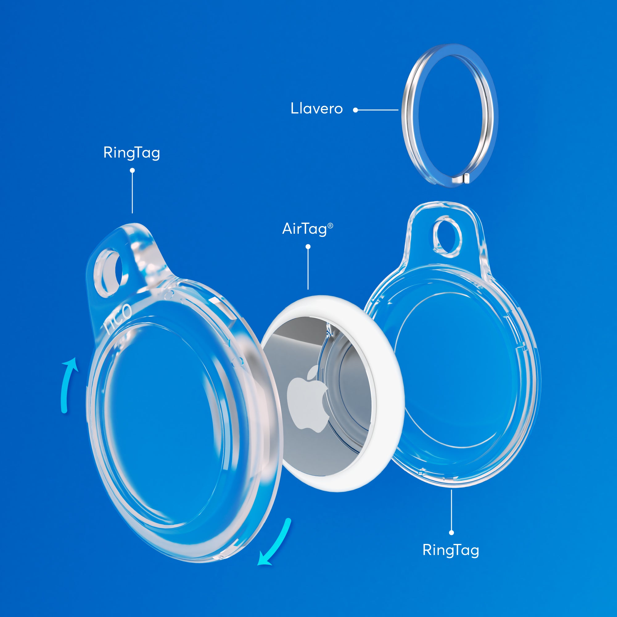 RingTag Clear para AirTag