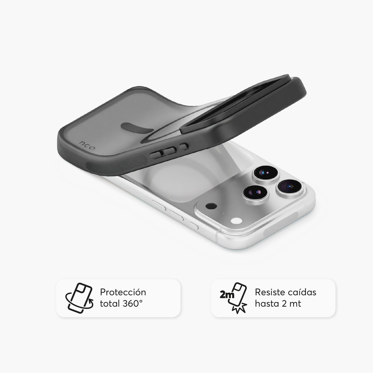 SafeCase Lite Negro para iPhone 18 Series Compatible con MagSafe