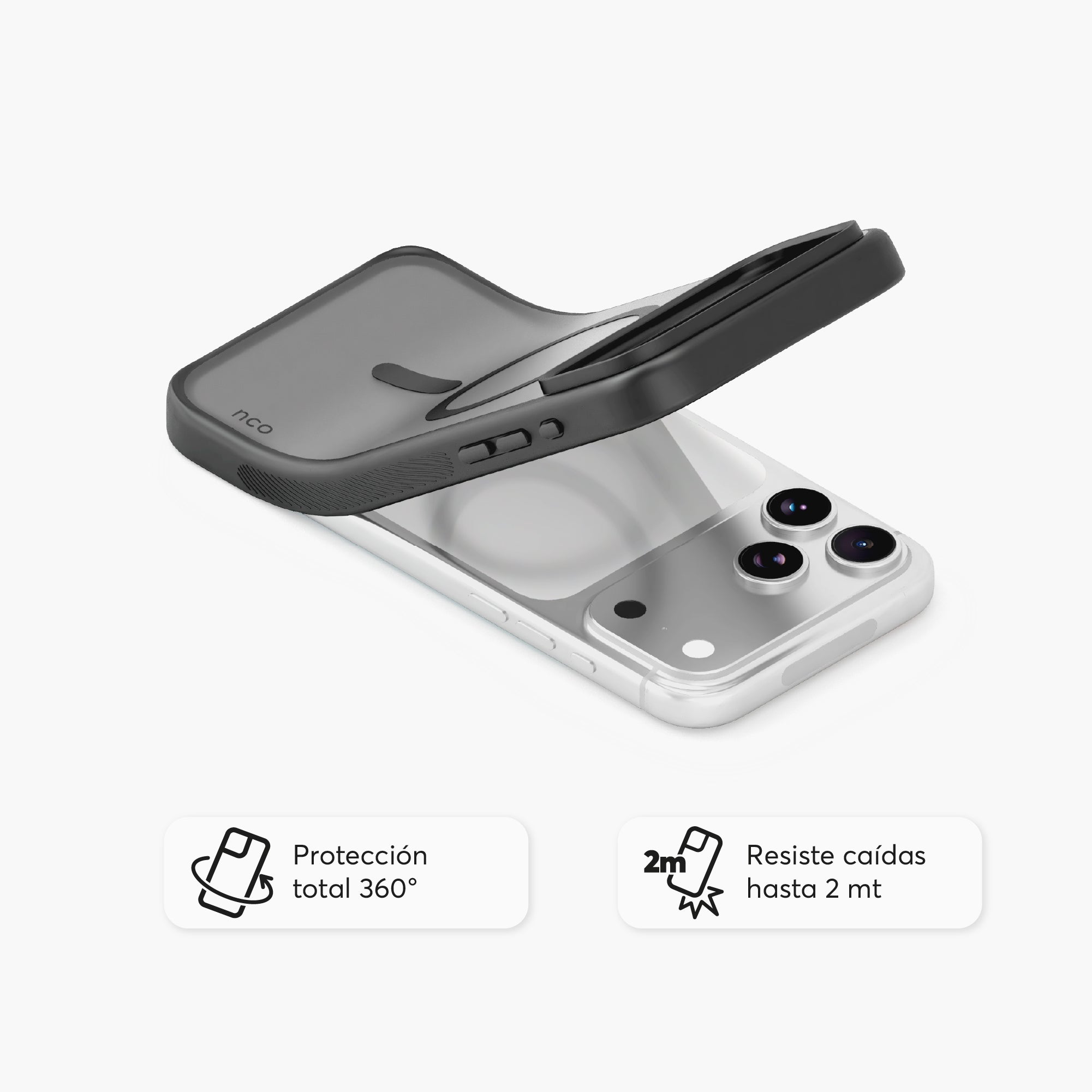 SafeCase Lite Negro para iPhone 18 Series Compatible con MagSafe