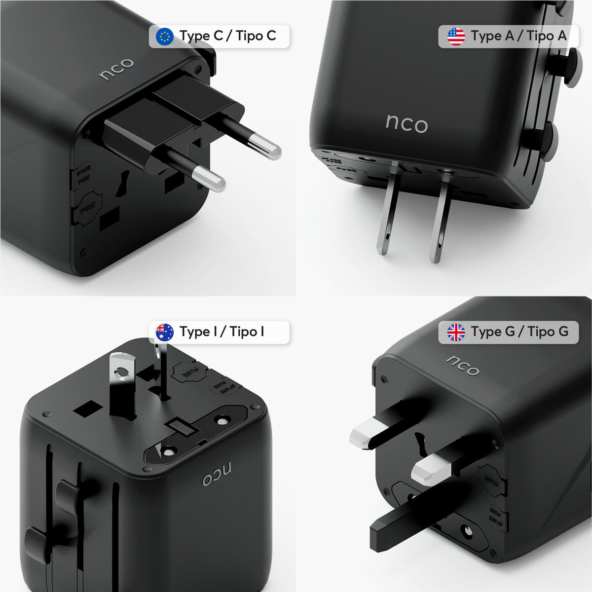 Travel Adapter All in One