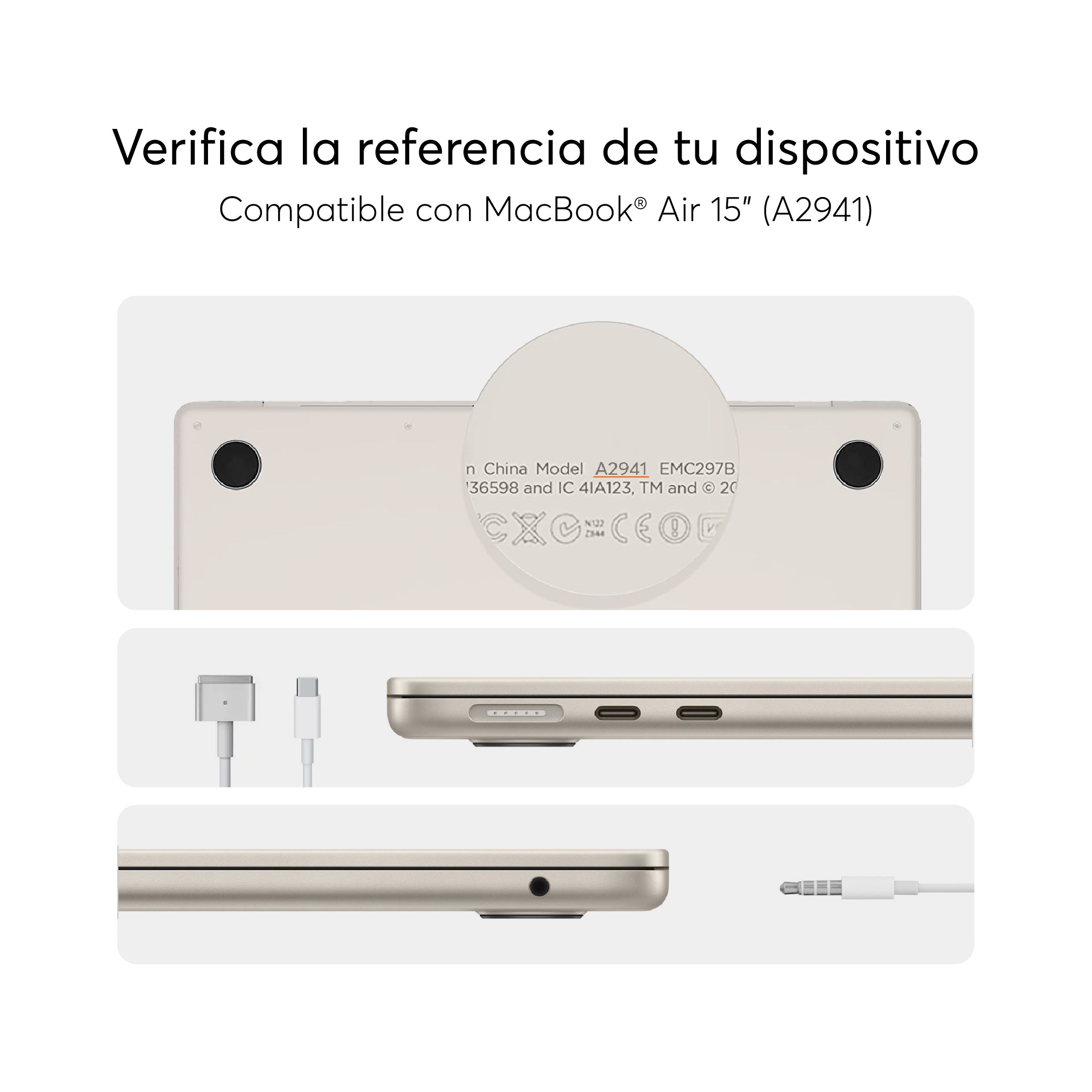 HardCase para MacBook Air 15.3-inch 2023 M2 Chip