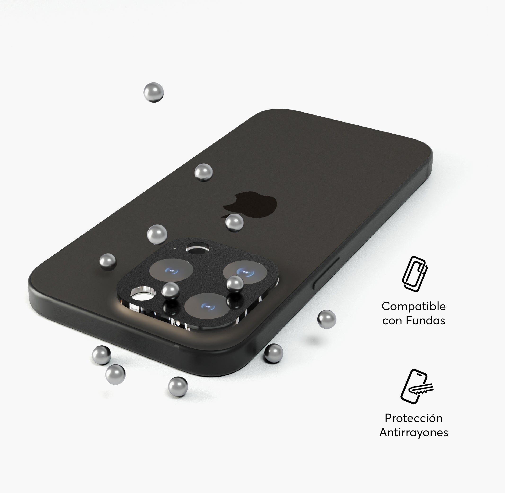 Protector de Lente NCO CamGuard iPhone 15 / 15 Plus Negro MacStore Online