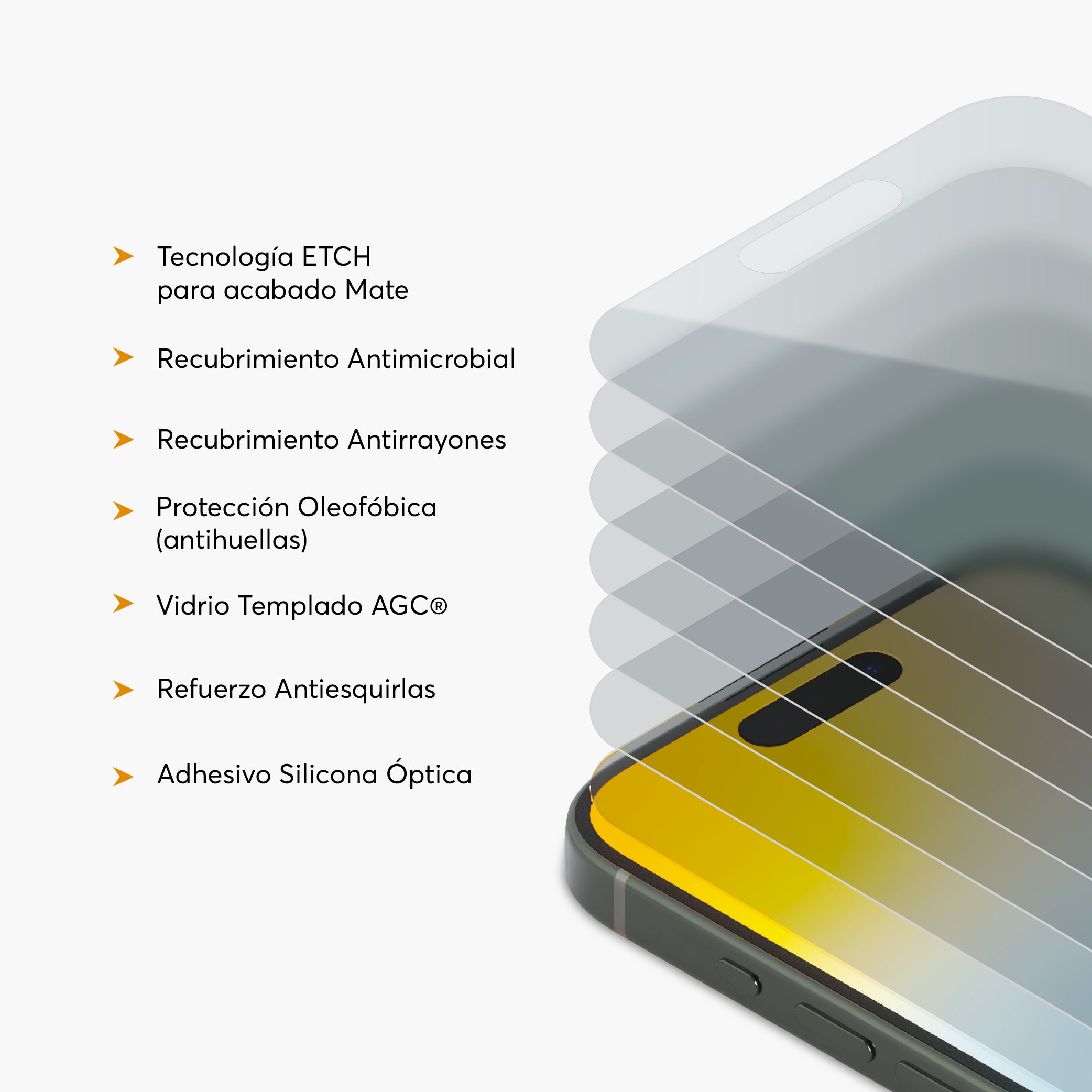 Screen Protector NanoGlass device iPhone 15 Pro