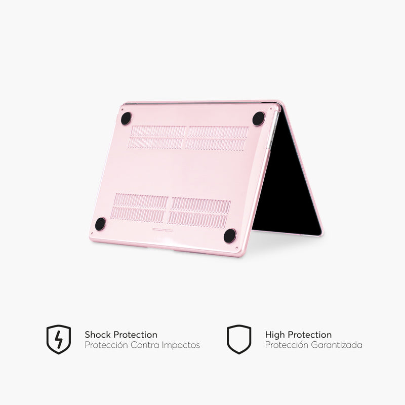 HardCase for MacBook Air 13.6-inch 2022 M2 Chip Bottom Side Color Crystal Pink